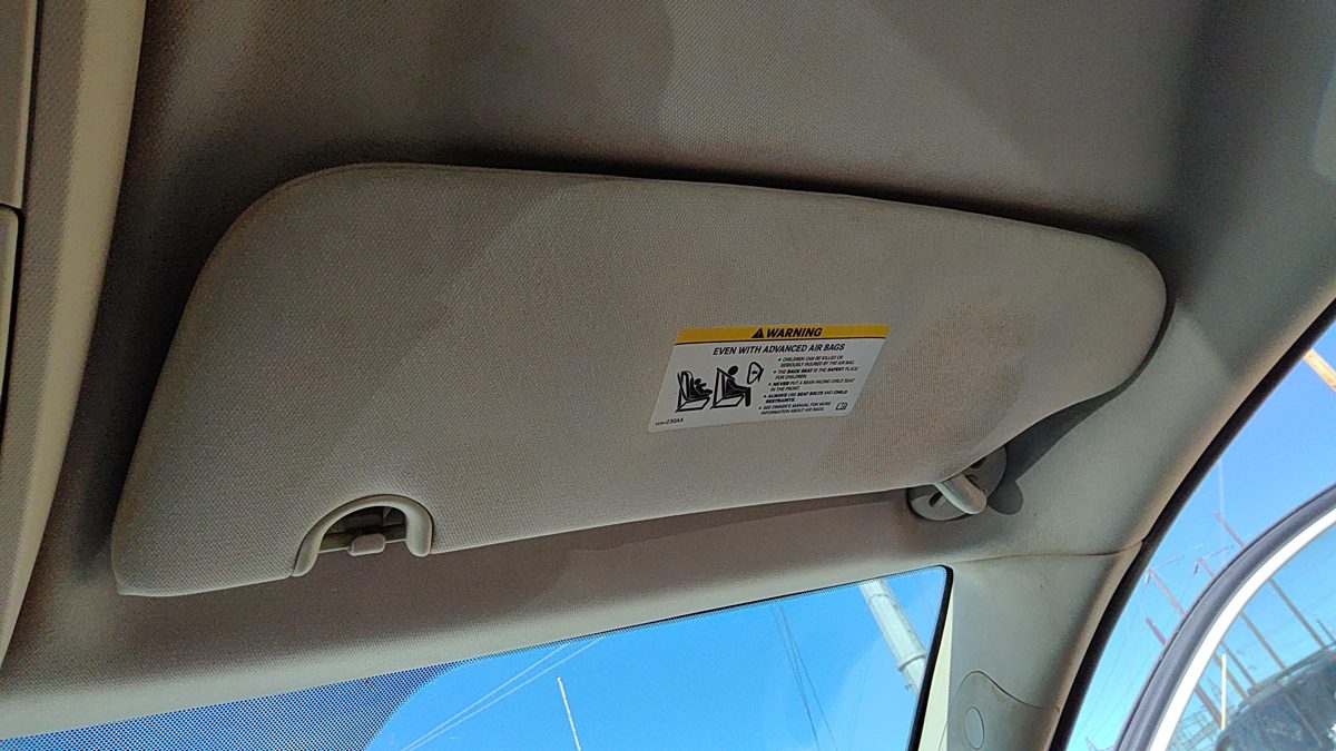 2008-2010 Dodge Grand Caravan Passenger Right Sun Visor Oem Gray Ds 1Je88dw1aa