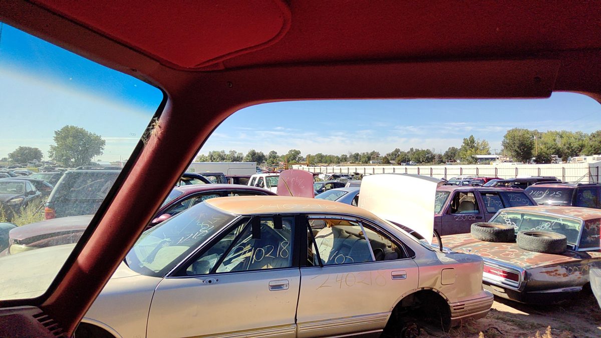 1989 Ford F150 Passenger Right A Pillar Trim Windshield Post Panel Oem Red