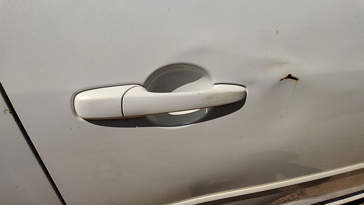 2004-2009 Mazda 3 Passenger Right Front Outside Door Handle Oem White 34K