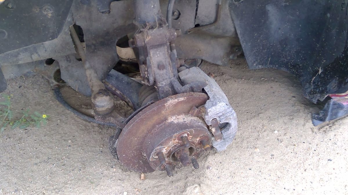 84-87 Fiero Passenger Right Rear Back Spindle Steering Knuckle with Wheel Hub
