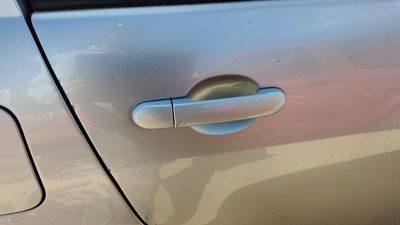 07-11 Nissan Versa Passenger Right Rear Outside Door Handle Oem Back Silver K23