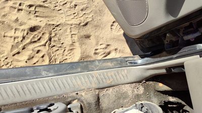 2003 Chevy Trail Blazer Driver Left Lower Kick Trim Panel Oem Gray 95D