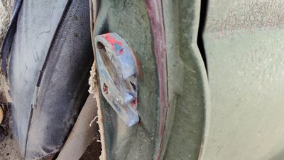 1953 Chevy Bel Air 150 Sedan Driver Left Front Door Latch Striker Oem