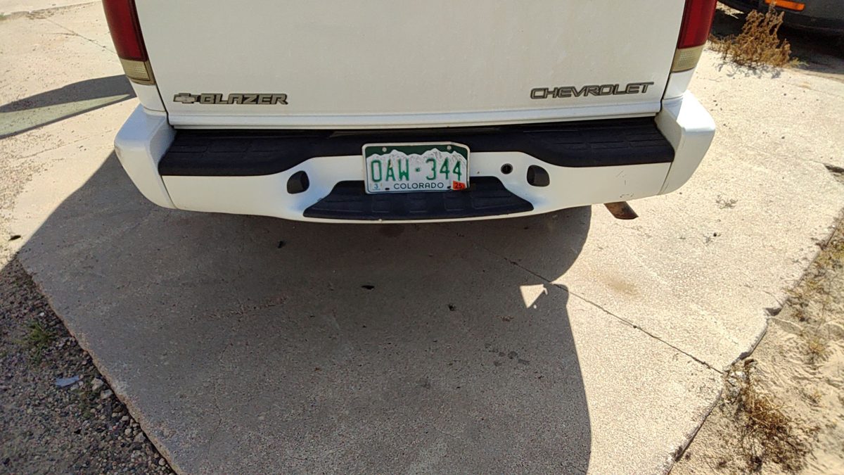 1999 Blazer S10/jimmy S15 Rear Bumper Assembly