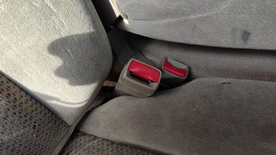 2003-2007 Silverado 1500 Passenger Right Front Seat Belt Buckle Receiver 52D Tan
