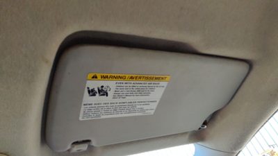 2011-2019 Ford Fiesta Passenger Right Sun Visor Oem Be8z5404104bb