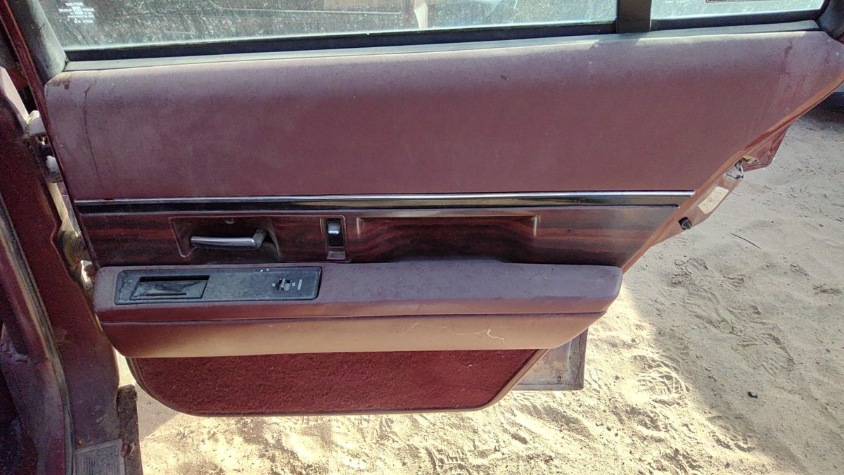1998 Buick Lesabre Passenger Right Rear Door Trim Panel With Switches Back Red