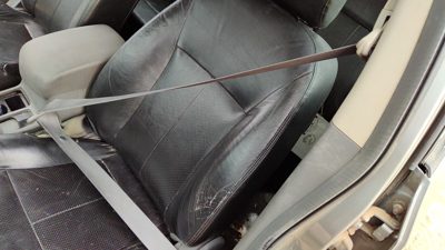 07-09 Sentra Driver Left Front Seat Belt Retractor Shoulder Charcoal W 2.0L