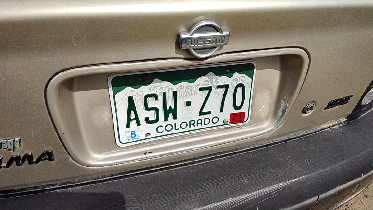 2001 Nissan Maxima License Plate Trim Surround Panel Oem Tail Trunk Finish Gold