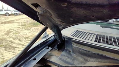 1997-2004 Ford F150 Passenger Right Hood Hinge Assembly Oem Blue F75z16796ab