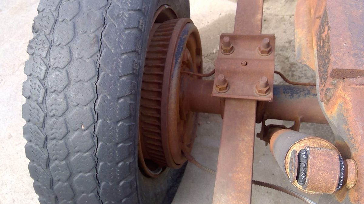 1978 Gmc 2500 Passenger Right Rear Brake Backing Plate Assembly Oem