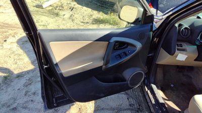 09-12 Toyota Rav-4 Driver Left Front Door Trim Panel Wh Master Switch Sand Beige