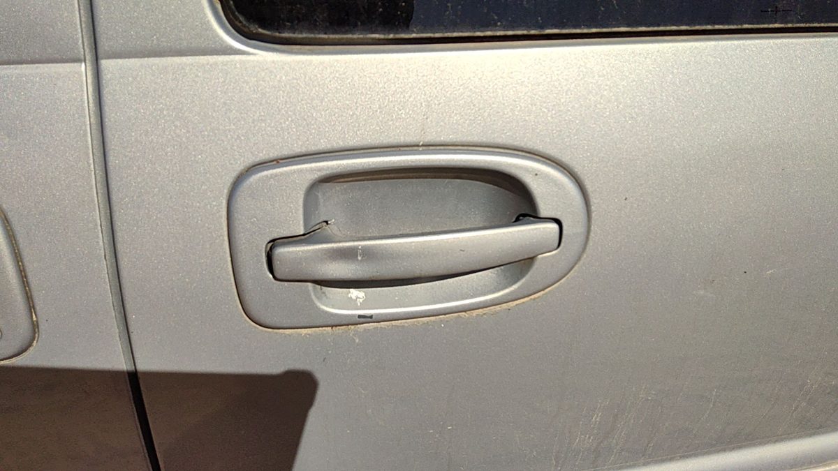 2000-2005 Chevy Venture Driver Left Rear Outside Door Handle Oem Back Silver 17U