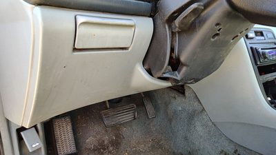 1994-1997 Honda Accord Lower Dash Under Column Knee Bolster Trim Panel Oem Gray