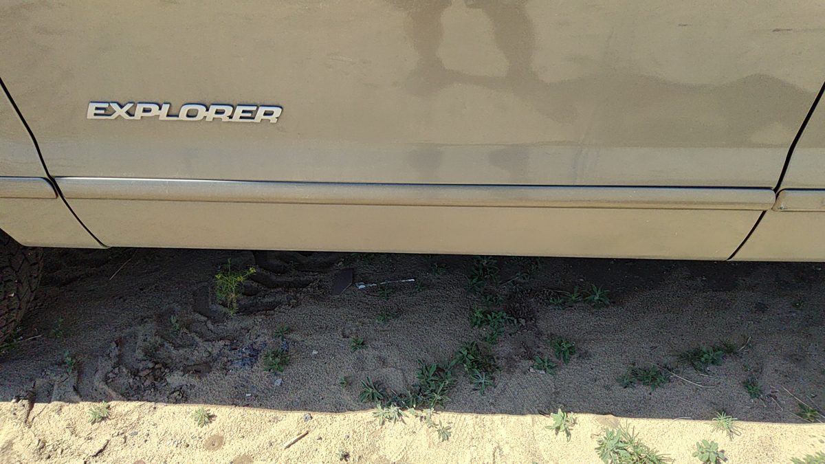 02-10 Ford Explorer Driver Left Front Moulding From Door Oem Trim Strip Gold Tk