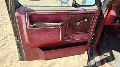 1983 Ford F150 Driver Left Front Inside Door Trim Panel Red