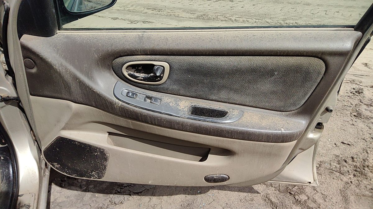 2000-2001 Nissan Maxima Passenger Right Front Door Trim Panel With Switches Tan