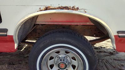 1988 Ford F150 Driver Left Rear Wheel Flare Moulding Oem Back Chrome Trim Lh