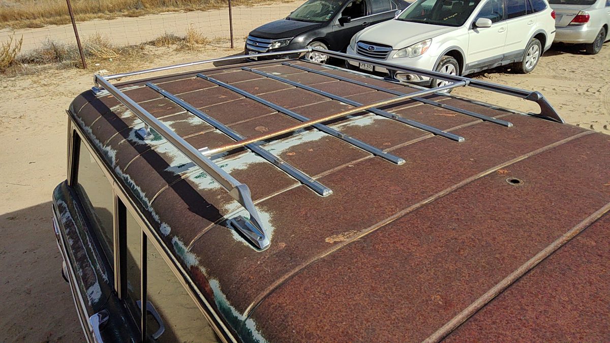 84 Jeep Grand Wagoneer Complete Luggage Rack Assembly Roof Rails With Cross Bars