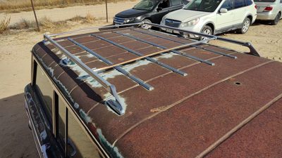 84 Jeep Grand Wagoneer Complete Luggage Rack Assembly Roof Rails With Cross Bars