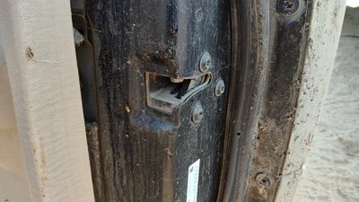 1993 Saturn Sc2 Coupe Passenger Right Front Door Latch With Rods/Cables Oem