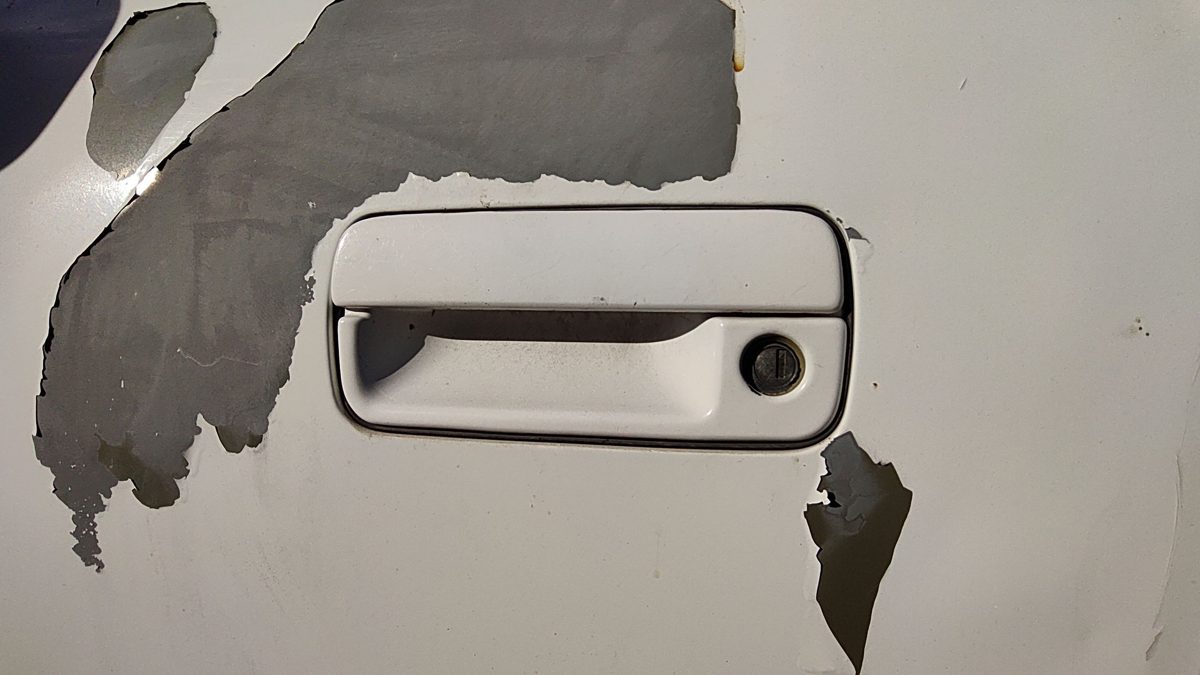 1994 Pontiac Bonneville Driver Left Front Outside Door Handle Oem White