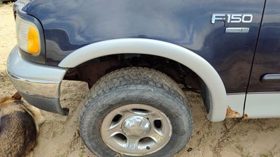 1997-2004 Ford F150 Lh Driver Left Front Wheel Flare Moulding Oem Fender