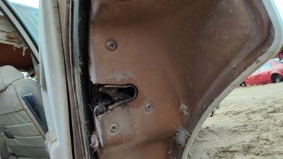 1981 Chevy Malibu Passenger Right Rear Door Latch With Rods/Cables Back 4 Door