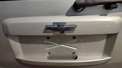 2010 Chevy Tahoe License Plate Trim Surround Panel Oem Tail Trunk Silver U726s