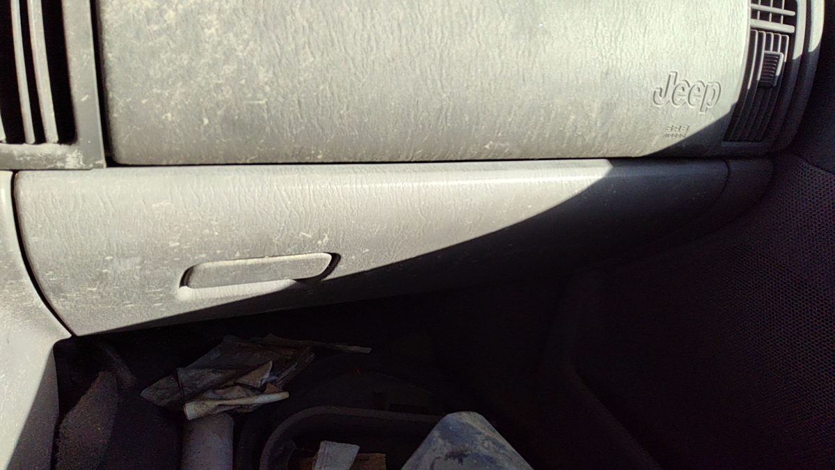 2001 Jeep Grand Cherokee Glove Box Assembly Complete Door With Latch Oem Gray