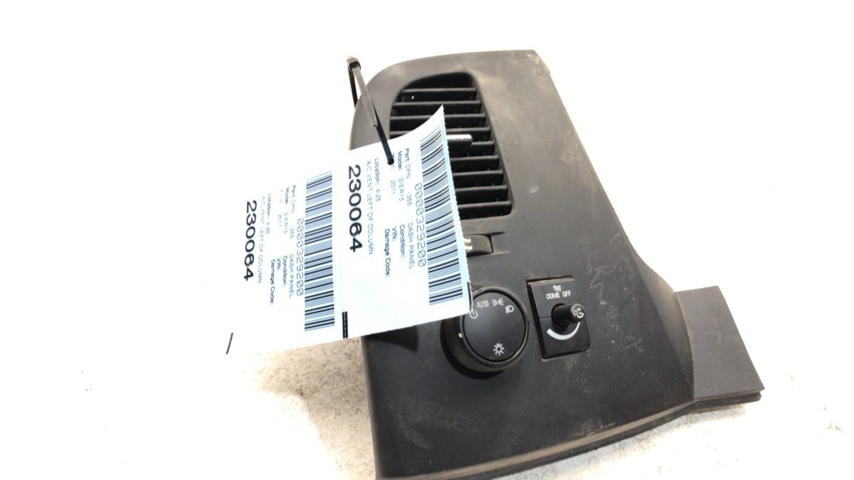 09-11 Gmc Sierra 1500 Driver Left Dash Trim Panel A/C Vent Headlight Switch Oem