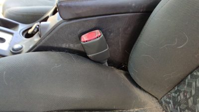 04-08 Grand Prix Driver Left Front Seat Belt Buckle Receiver Oem Pewter 69B