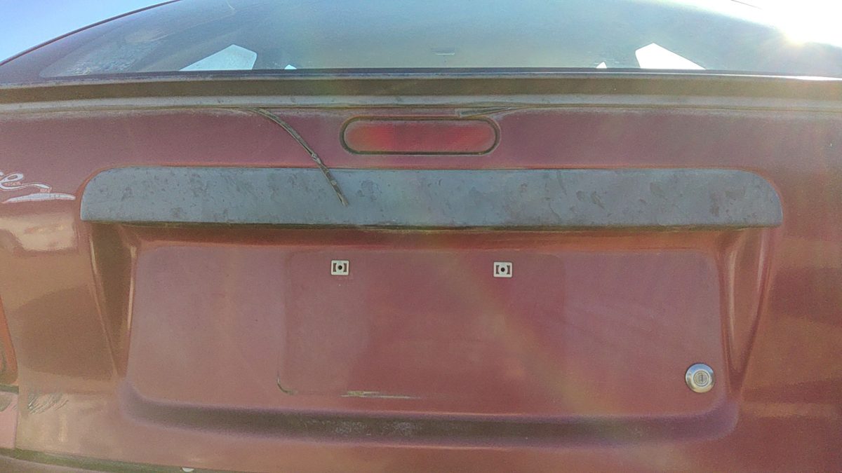 1994-1997 Ford Aspire License Plate Trim Surround Panel Oem Tail Trunk Finish