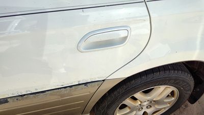 2000-2004 Legacy Outback Driver Left Rear Outside Door Handle Oem Back White 8Y3