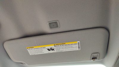 2014-2019 Silverado 1500 Driver Left Sun Visor Oem H2r Gray 22987235
