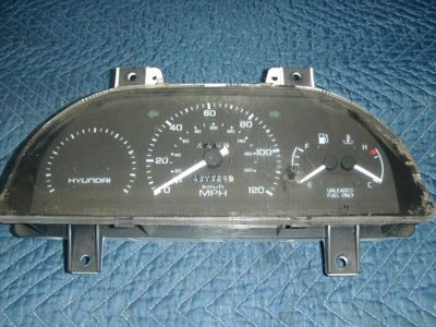 1990-1991 Hyundai Excel Speedometer Cluster Instrument Gauges Panel Oem Dash