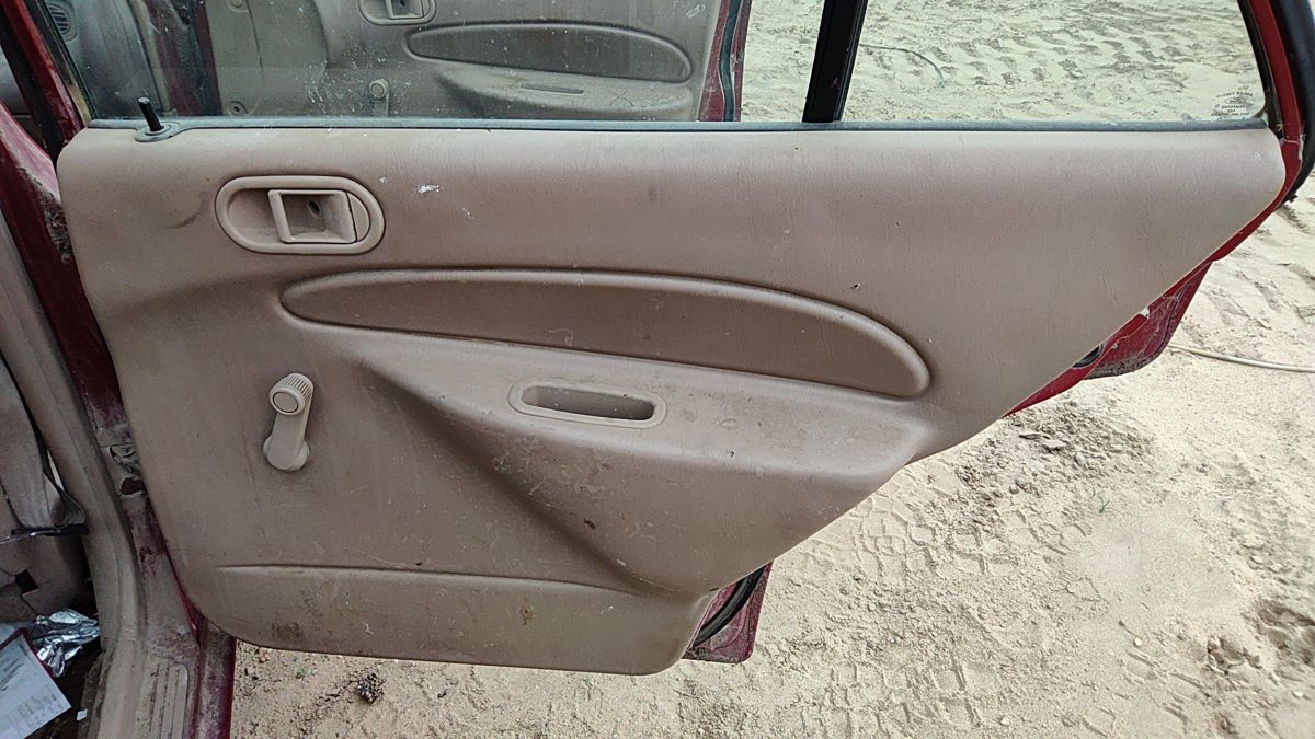 1997 Ford Escort Passenger Right Rear Door Trim Panel Manual Back Tan