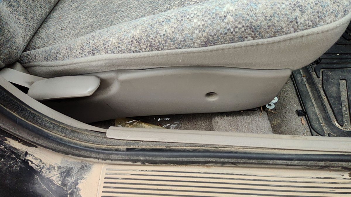 1996-2002 Saturn Sl1 Passenger Right Side Seat Trim Panel Oem Gray