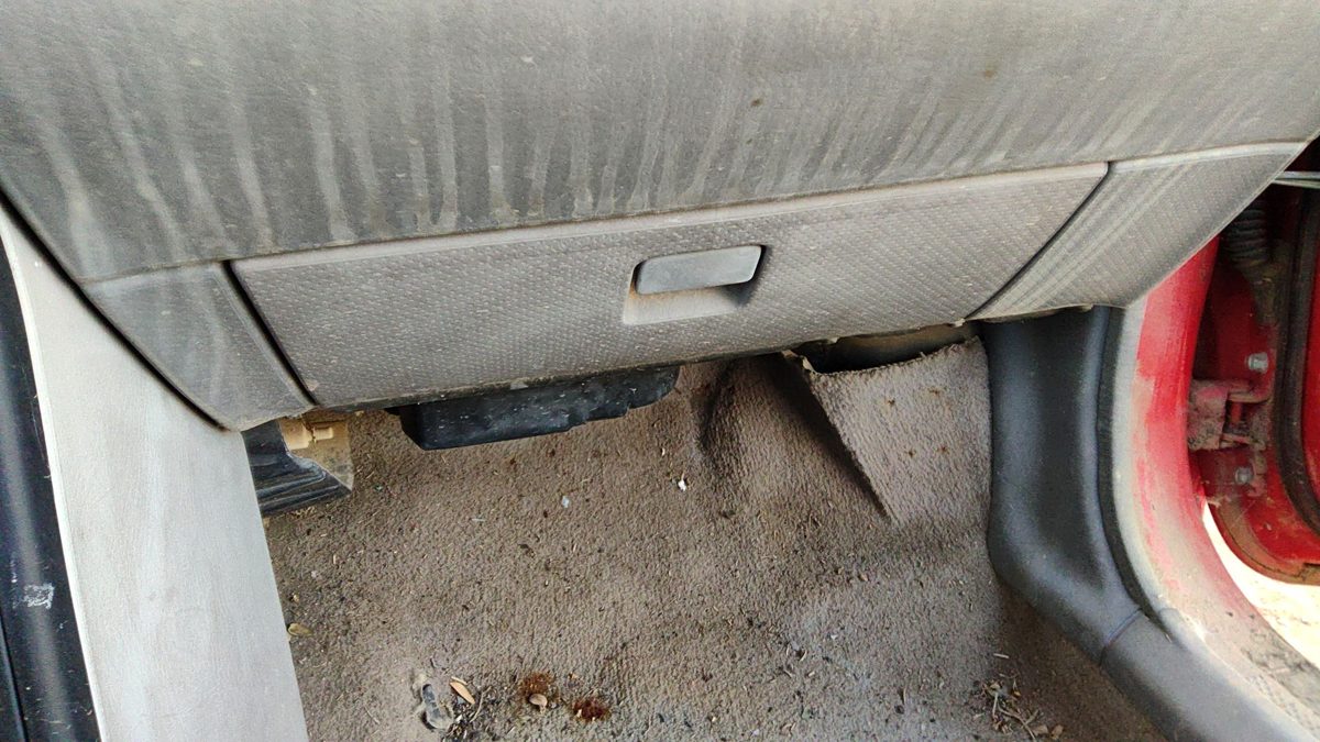 1995 Ford Aspire Glove Box Assembly Complete Door With Latch Oem Gray