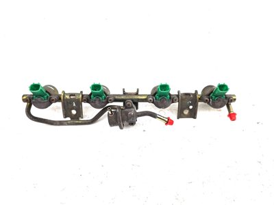 1996-1997 Nissan Hardbody Complete Fuel Rail With Injectors Set Loaded Oem 2.4L