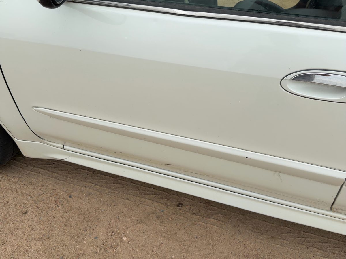 2000-2001 Infiniti I30 Driver Left Front Moulding From Door Oem White 808712Y067