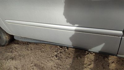 96-99 Ford Taurus Driver Left Front Moulding From Door Oem Trim Strip Silver Ts