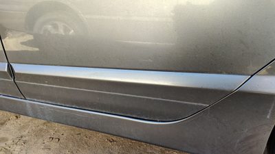06-08 Civic Driver Left Rear Moulding From Door Back Trim Strip Gy Galaxy Gray