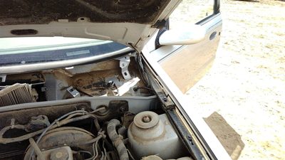 2000-05 Saturn L100 Passenger Right Hood Hinge Assembly Oem Silver 12U 21018579