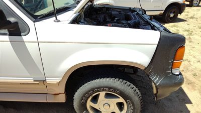 1993-1994 Ford Explorer Passenger Right Front Fender Oem White F3tz16005a