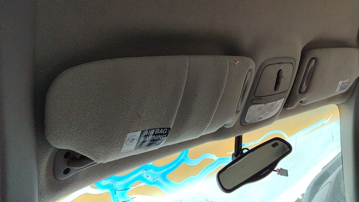 2000-2005 Buick Park Ave Driver Left Sun Visor Oem Gray 12480709