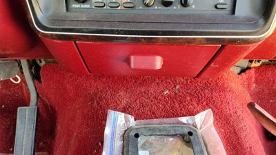 1987-1991 Ford F150 Ash Tray Assembly Oem Slide Out Dash Red