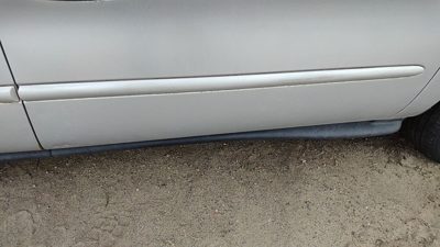 96-99 Ford Taurus Passenger Right Front Moulding From Door Trim Strip Silver Ts