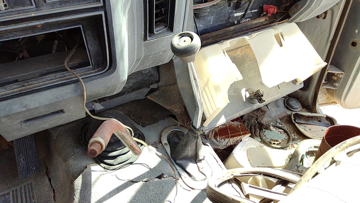 86 Dodge Ram W250 4x4 Shifter Lever Assembly With Linkage 4wd T Case Shift Unit