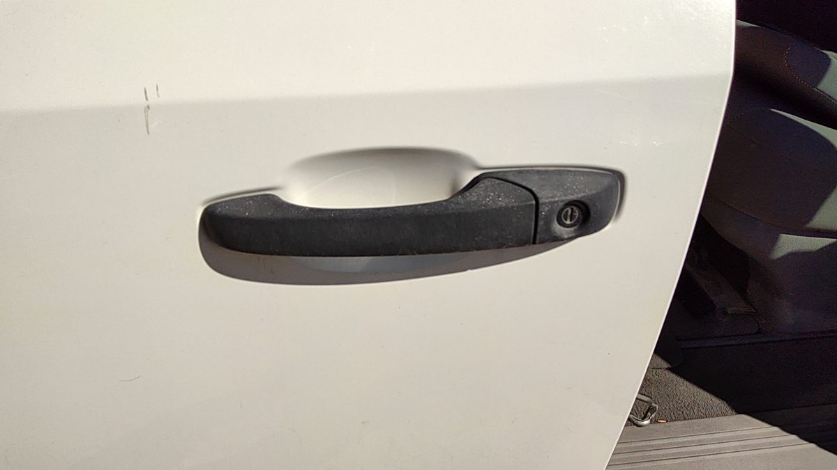 2008-2009 Dodge Grand Caravan Driver Left Front Outside Door Handle White Pw1